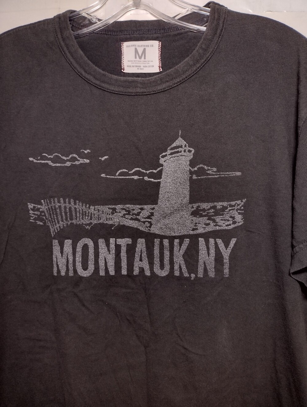 Tailgate Montauk, NY Graphic Short-Sleeve Tee - Charcoal Gray - Picture 2 of 10